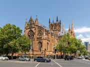 A view of St Mary's Cathedral in Sydney, Australia relating to the growing number identifying with no religion.