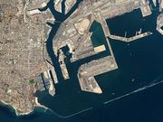 Port of Long Beach, California by Planet Labs, illustrating ByteDance's new Brazil data centre.