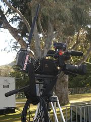 Sky News television camera