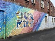 Our kids mural in Lismore, New South Wales