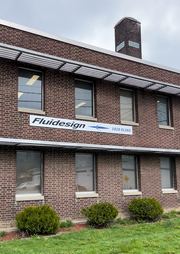 Fluidesign headquarters building at 1020 Elias Street, London, Ontario (May 2023)