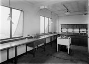 The Wellcome Research Institute laboratory eleven is pictured, relevant to discussions about science and funding.