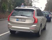 A Volvo XC90 with Swiss diplomatic plates representing the International Labour Organization.